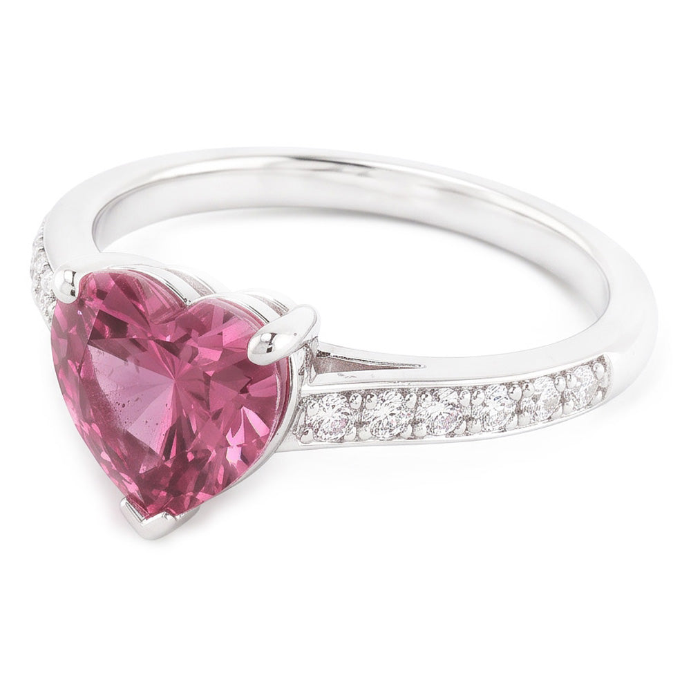 Natural Sapphire Ring 1.25ct - White Gold 14K