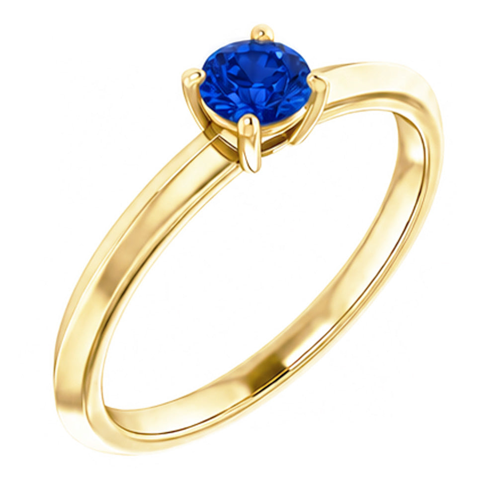 Natural Sapphire Ring 1.25ct - Yellow Gold 14K
