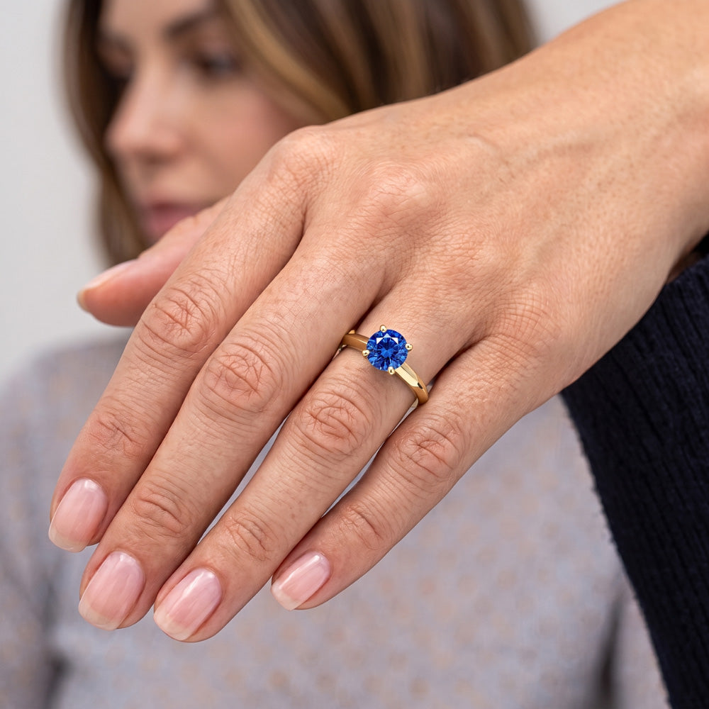 Natural Sapphire Ring 1.25ct - Yellow Gold 14K