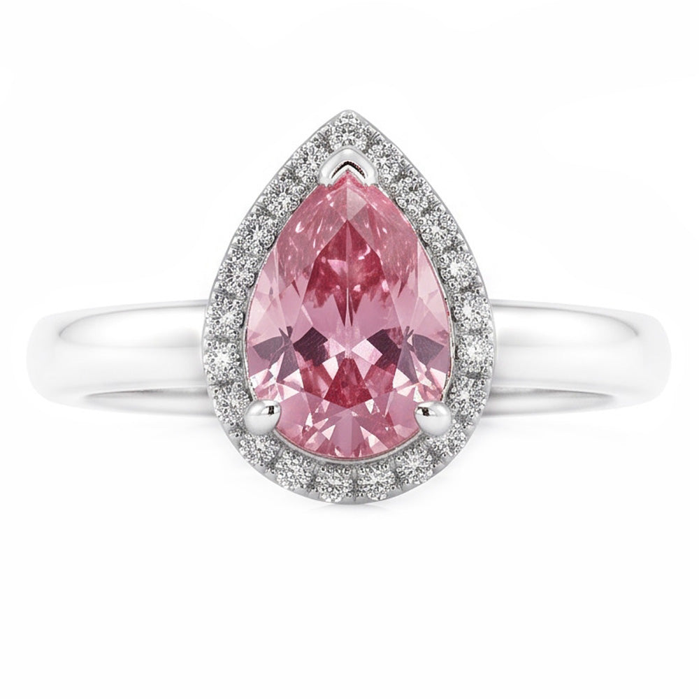 Natural Sapphire Ring 1.26ct - White Gold 14K