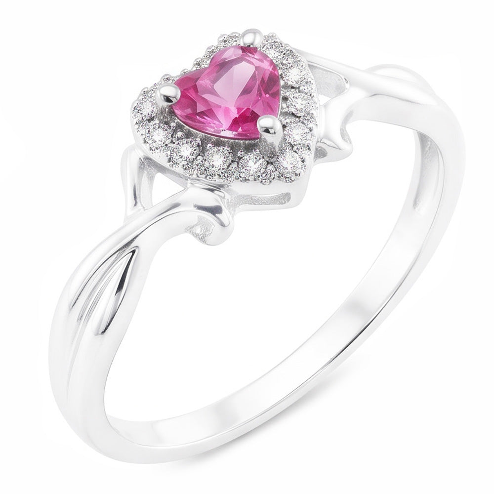 Natural Sapphire Ring 1.30ct - White Gold 14K