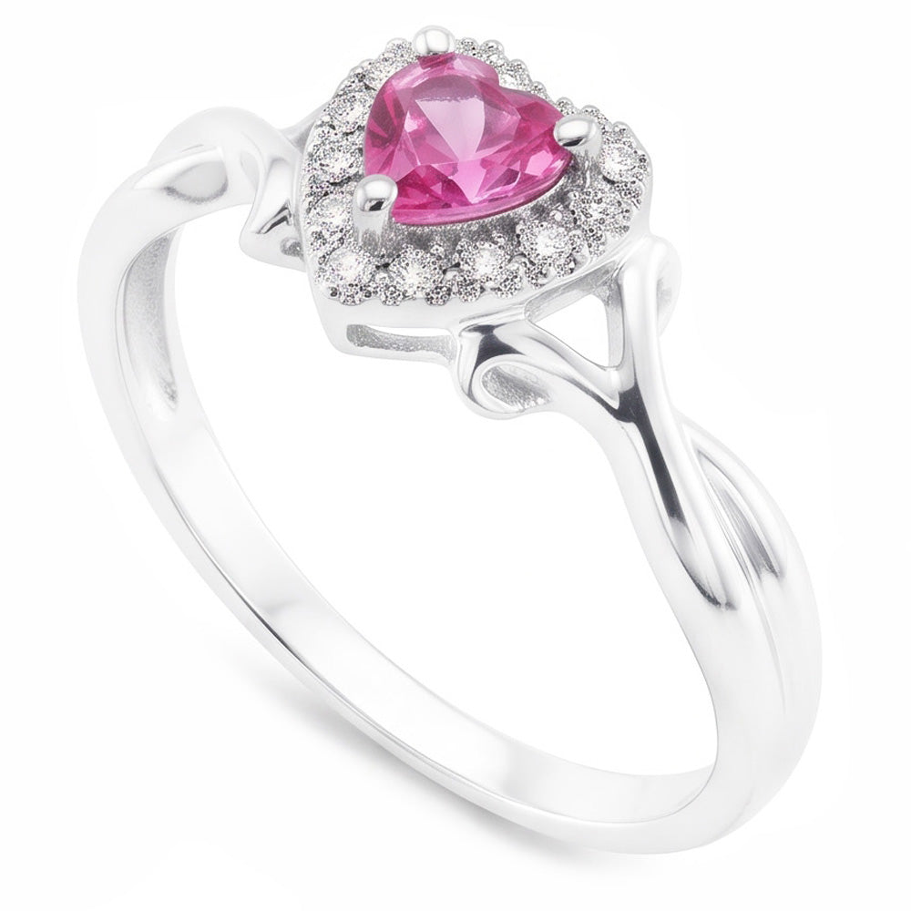 Natural Sapphire Ring 1.30ct - White Gold 14K