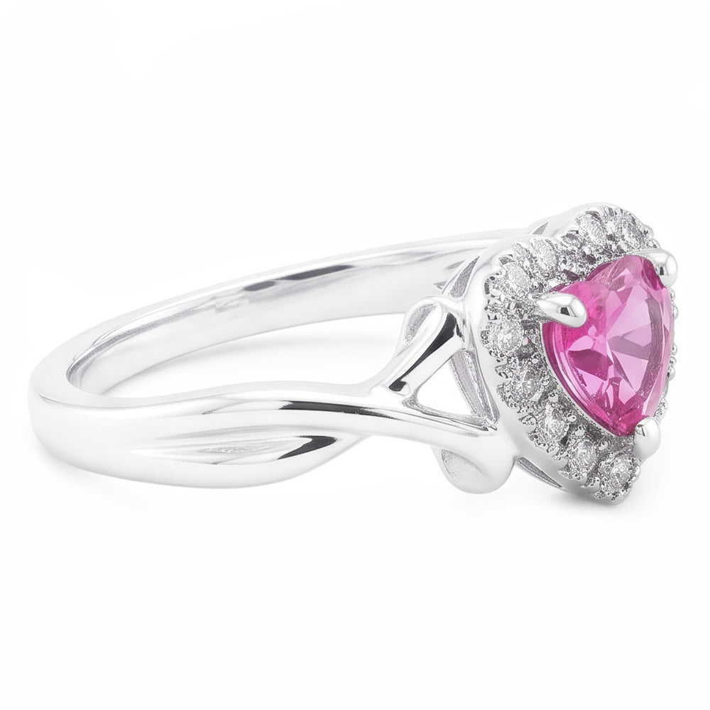 Natural Sapphire Ring 1.30ct - White Gold 14K