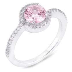 Natural Sapphire Ring 1.35ct - White Gold 14K