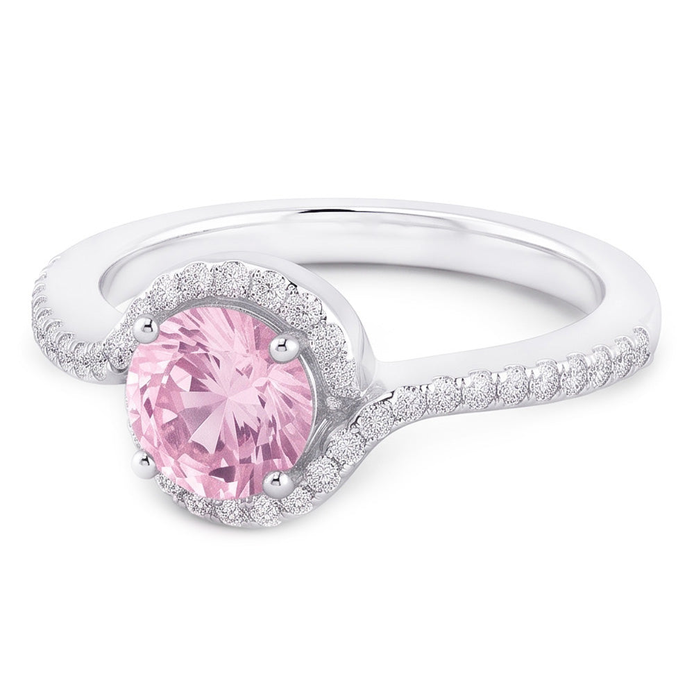 Natural Sapphire Ring 1.35ct - White Gold 14K