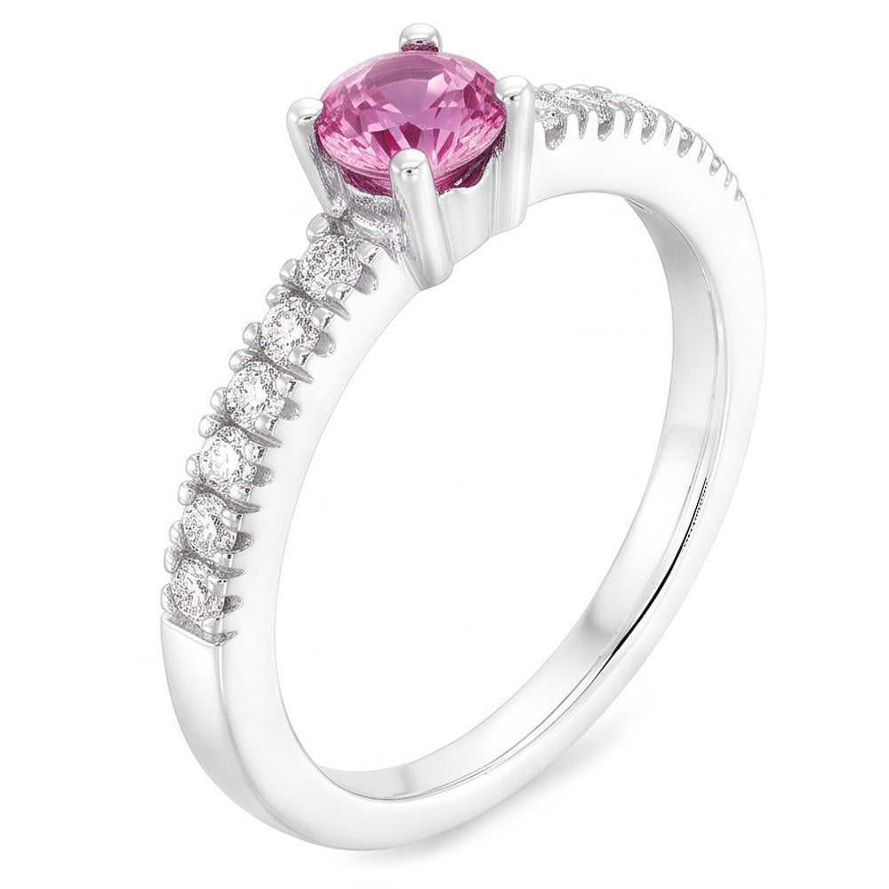 Natural Sapphire Ring 1.45ct - White Gold 14K