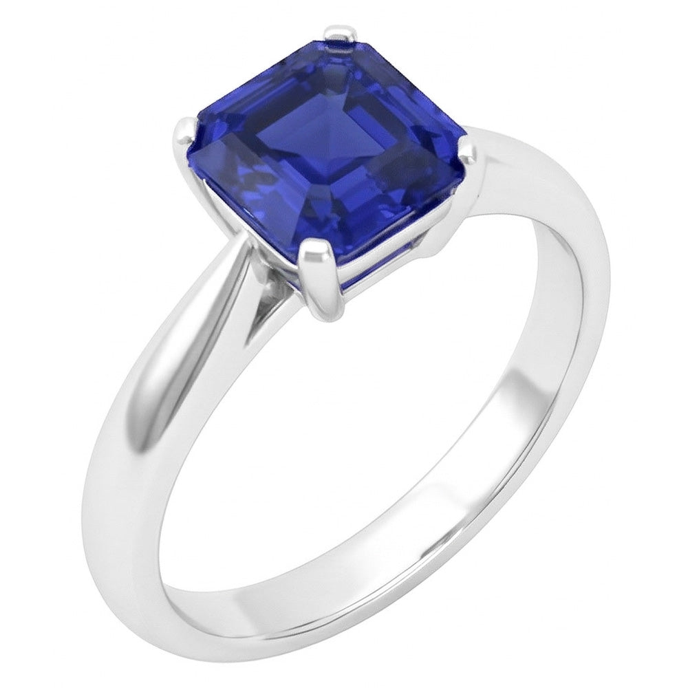 Natural Sapphire Ring 1.50ct - White Gold 14K