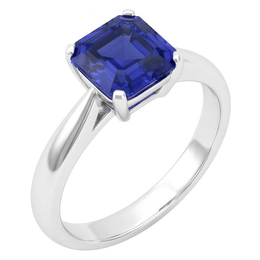 Natural Sapphire Ring 1.50ct - White Gold 14K