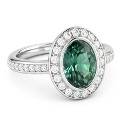 Natural Sapphire Ring 1.50ct - White Gold 14K