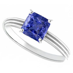 Natural Sapphire Ring 1.50ct - White Gold 14K