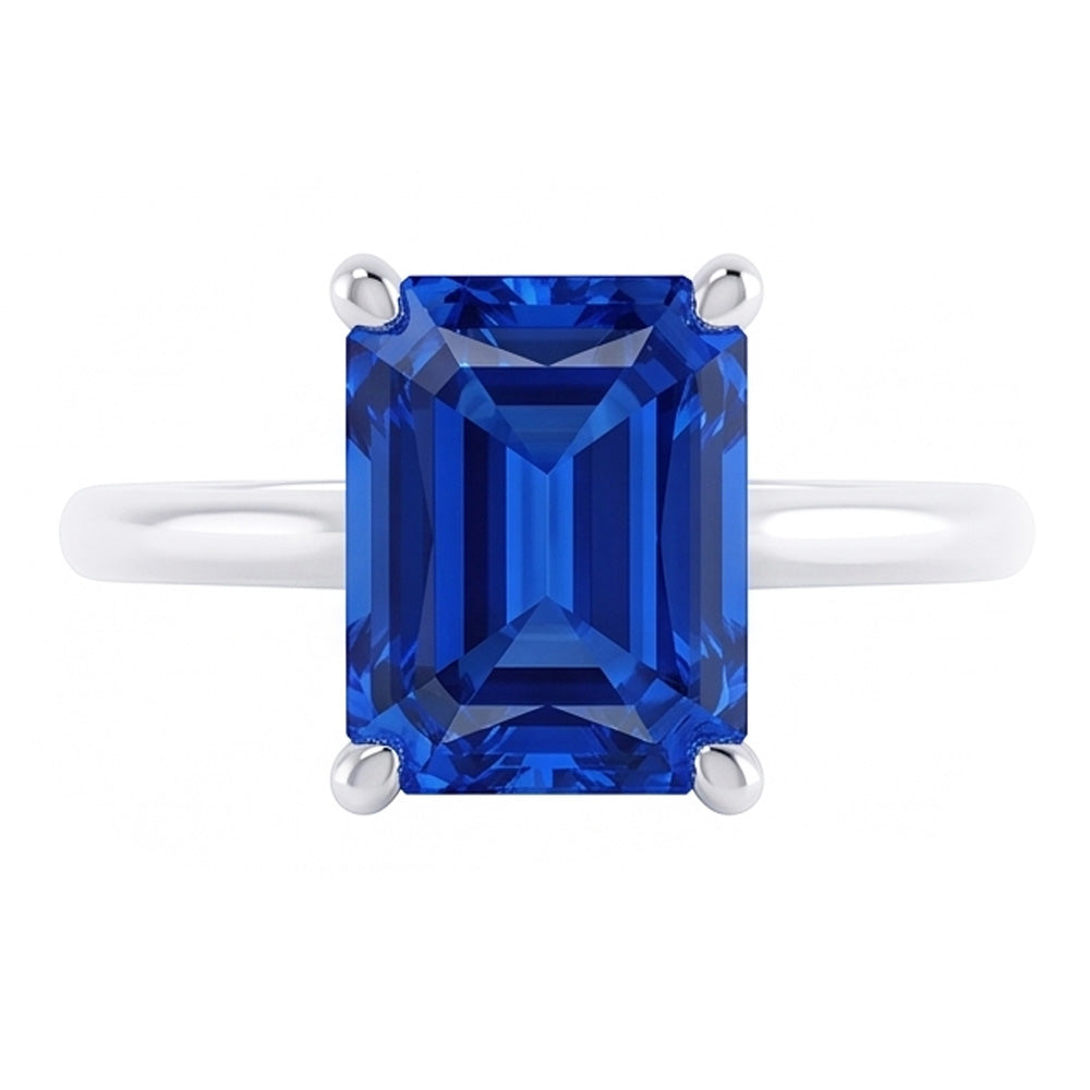 Natural Sapphire Ring 1.50ct - White Gold 14K