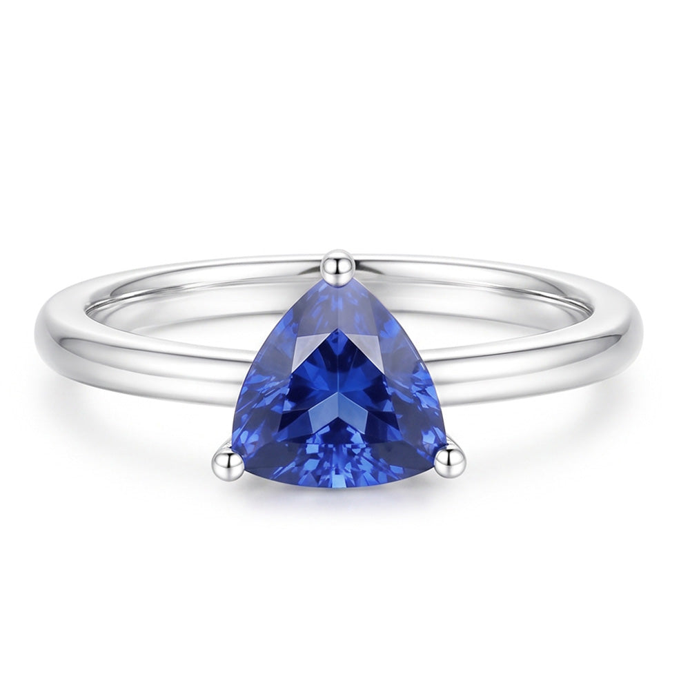 Natural Sapphire Ring 1.50ct - White Gold 14K