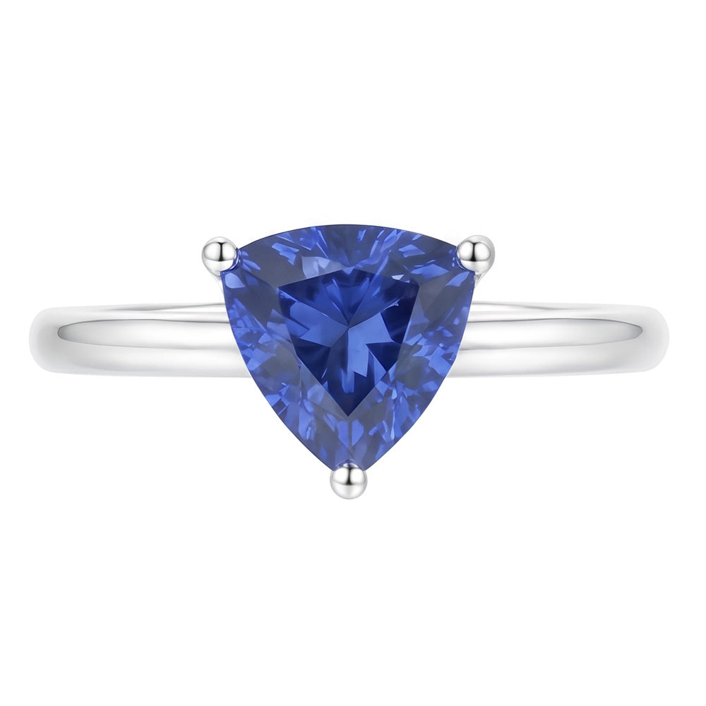Natural Sapphire Ring 1.50ct - White Gold 14K