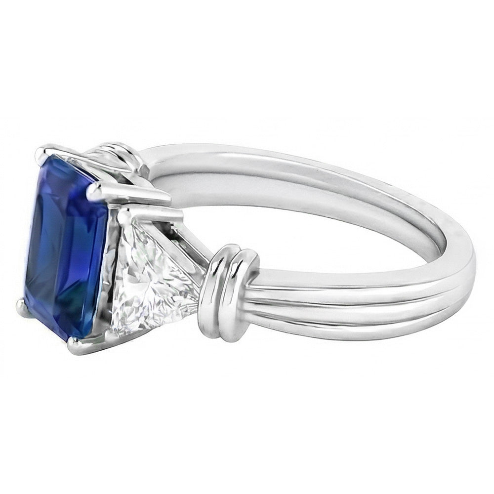 Natural Sapphire Ring 1.50ct - White Gold 14K