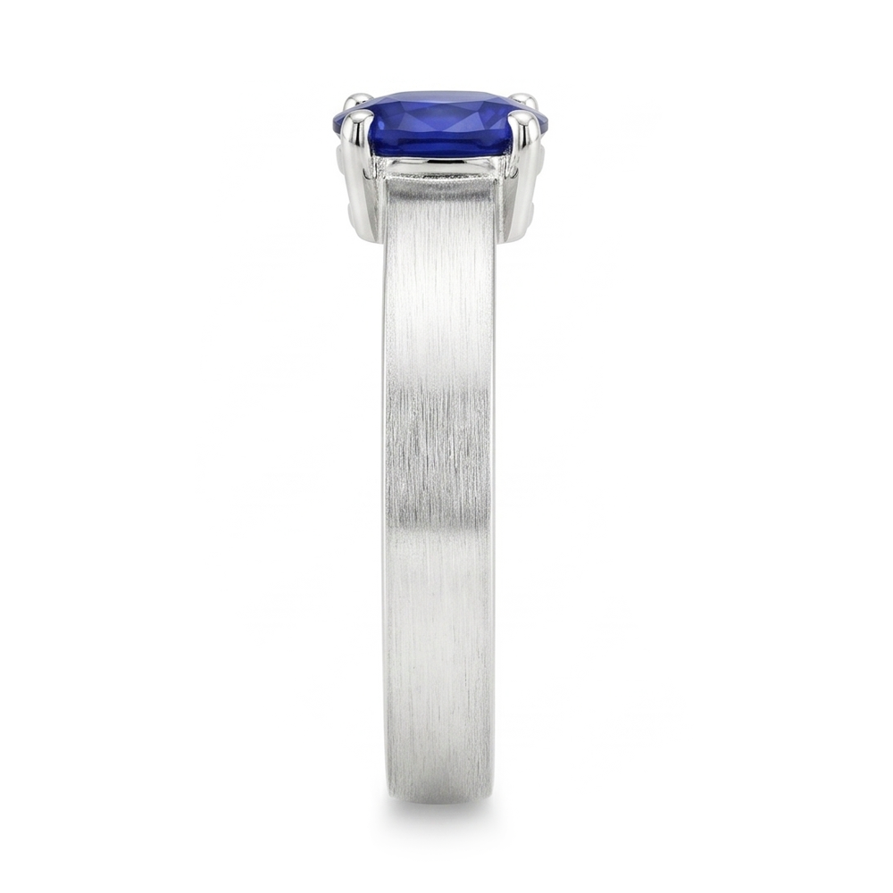 Natural Sapphire Ring 1.50ct - White Gold 14K
