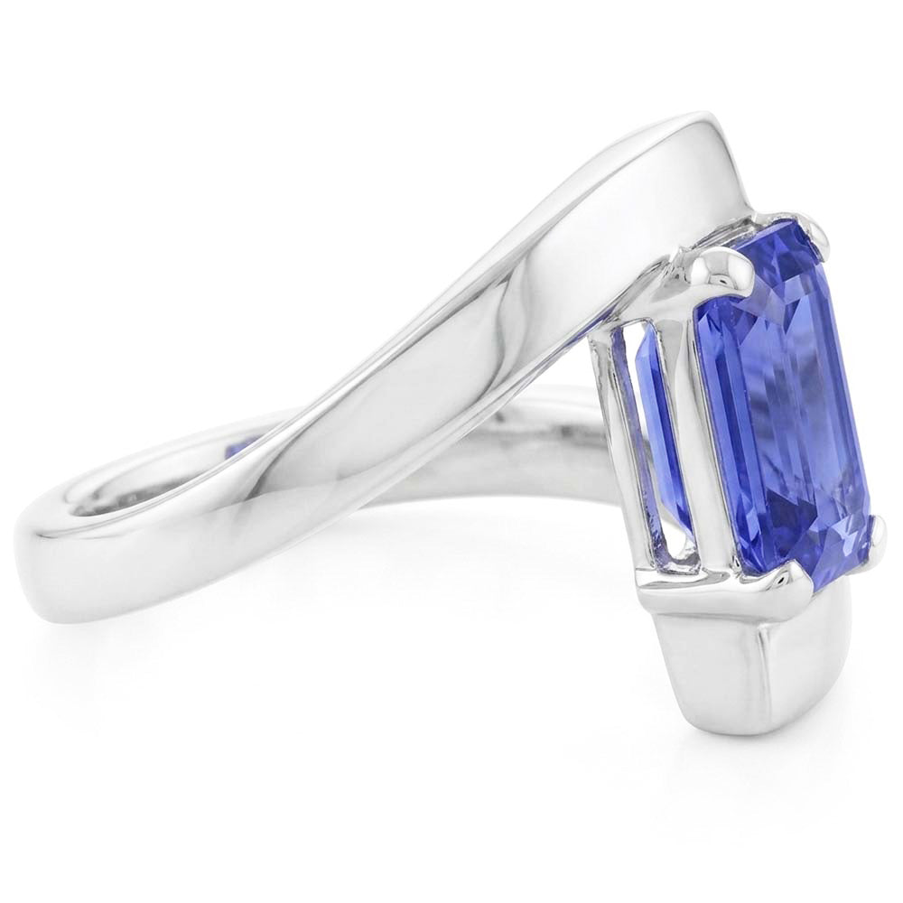 Natural Sapphire Ring 1.50ct - White Gold 14K