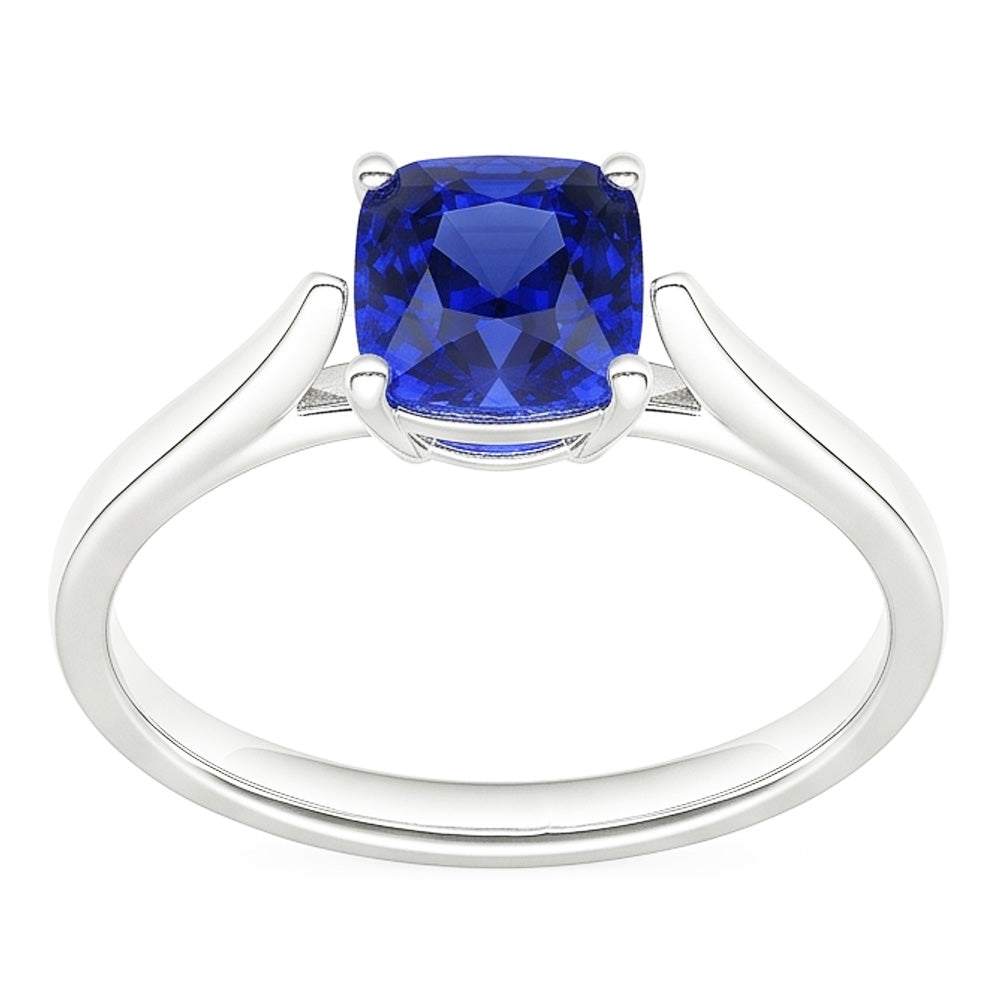 Natural Sapphire Ring 1.50ct - White Gold 14K