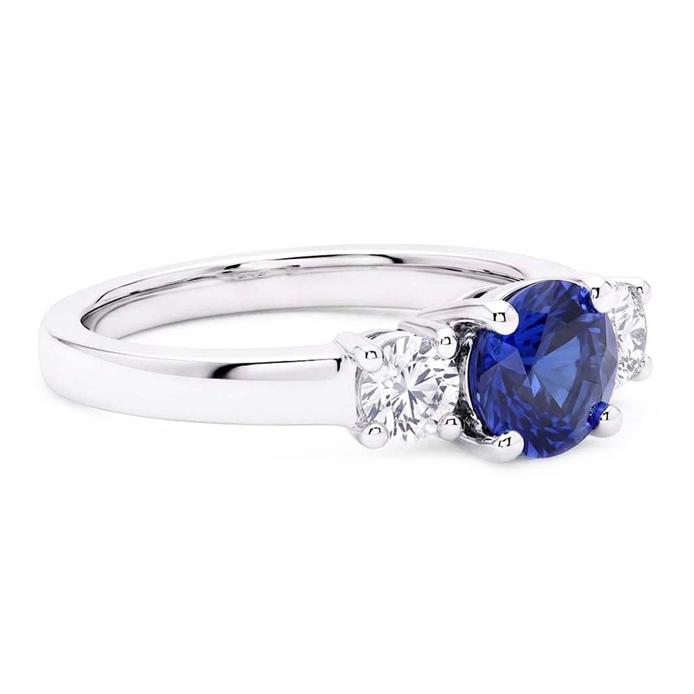Natural Sapphire Ring 1.50ct - White Gold 14K