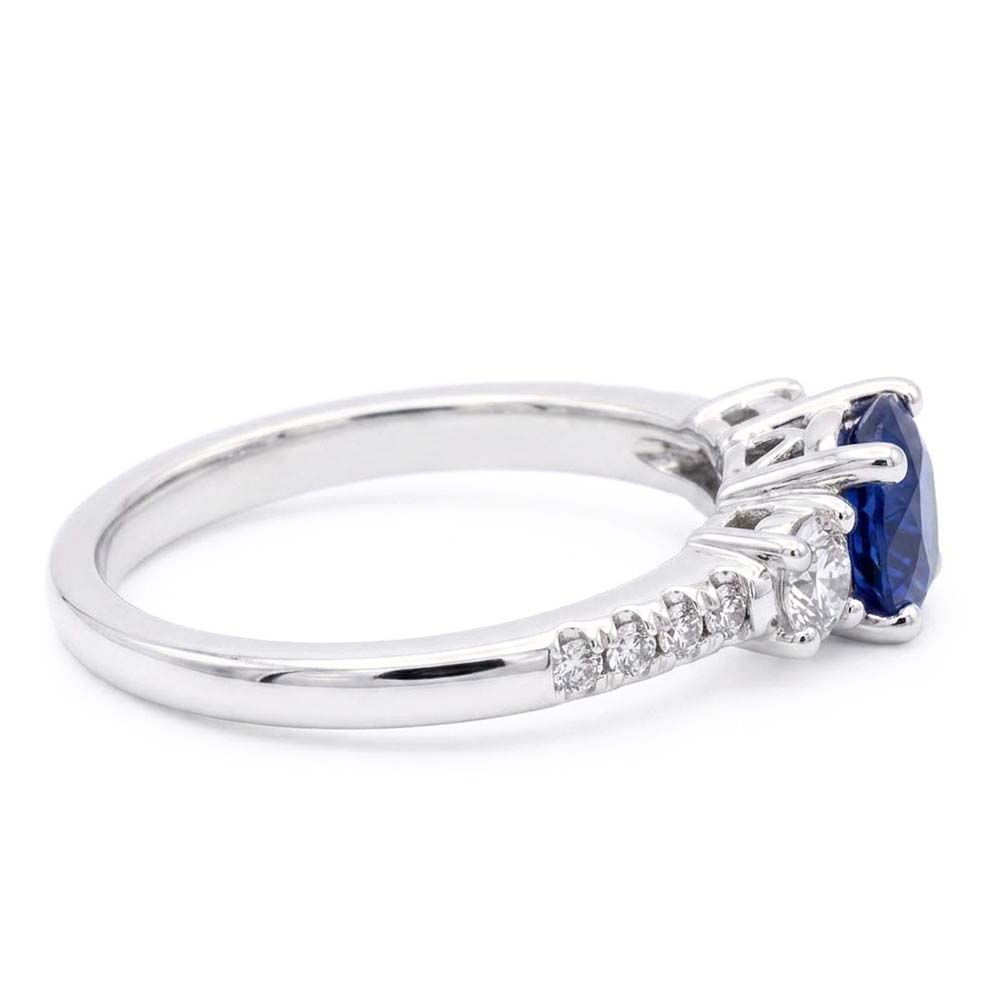 Natural Sapphire Ring 1.50ct - White Gold 14K