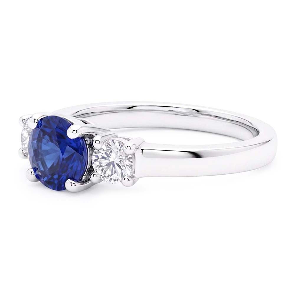 Natural Sapphire Ring 1.50ct - White Gold 14K