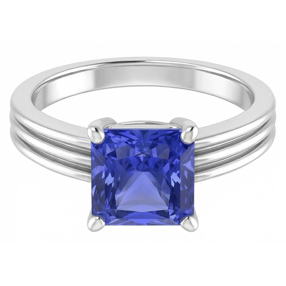 Natural Sapphire Ring 1.50ct - White Gold 14K