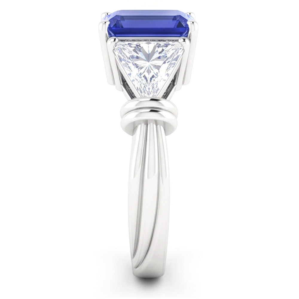 Natural Sapphire Ring 1.50ct - White Gold 14K