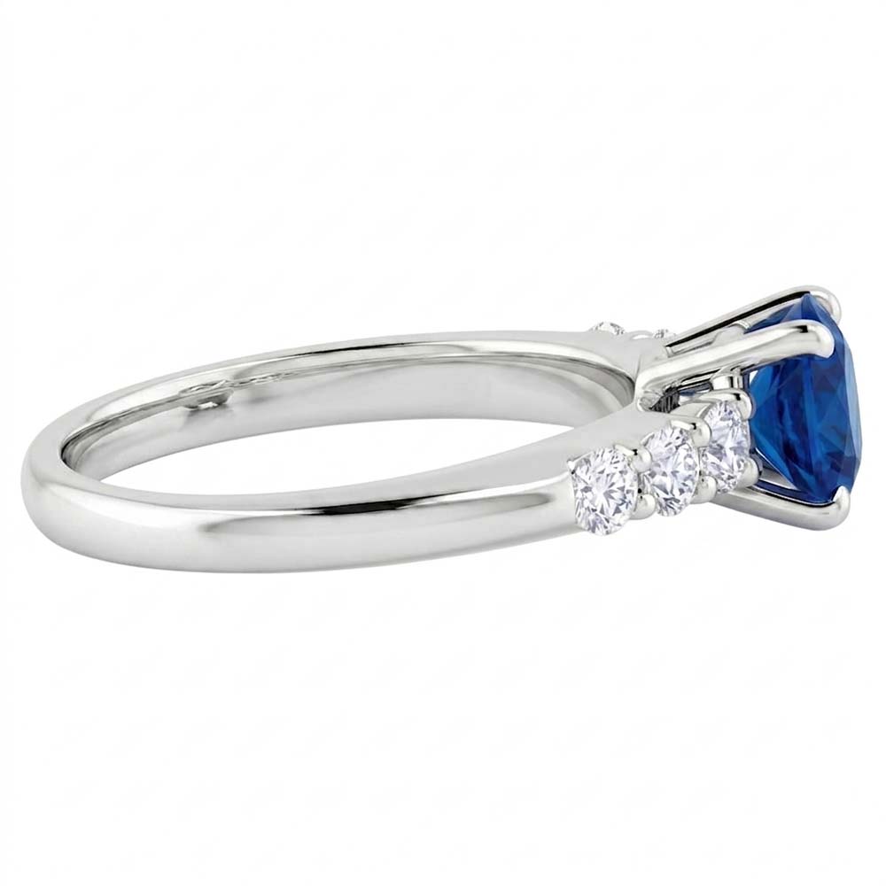 Natural Sapphire Ring 1.50ct - White Gold 14K