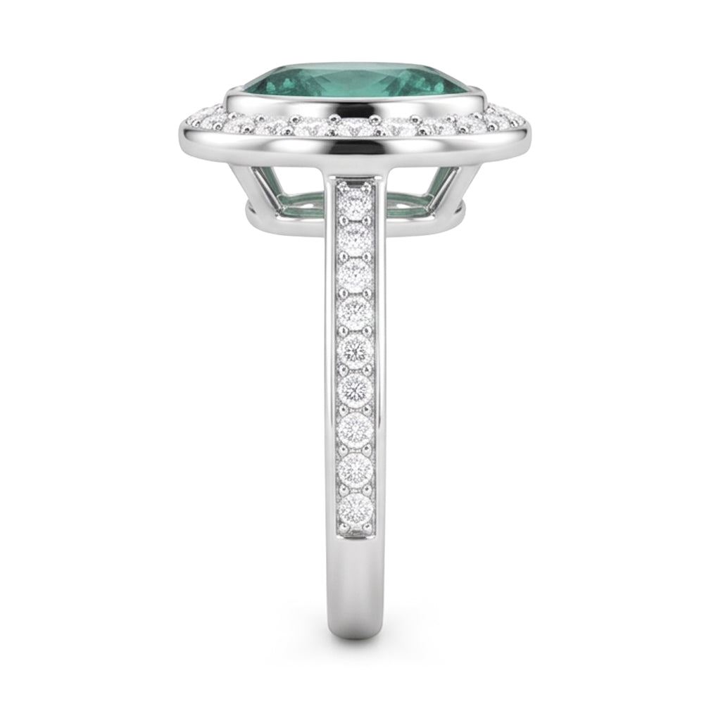 Natural Sapphire Ring 1.50ct - White Gold 14K