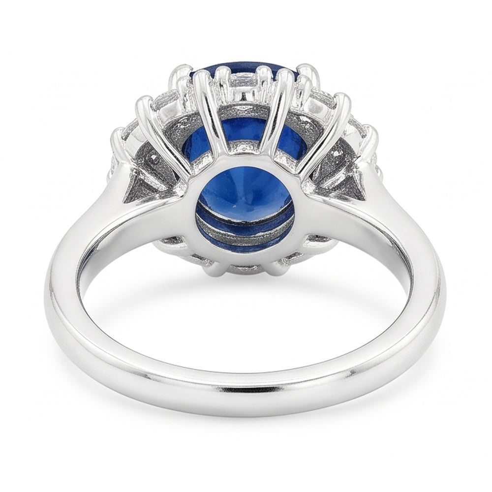 Natural Sapphire Ring 1.50ct - White Gold 14K
