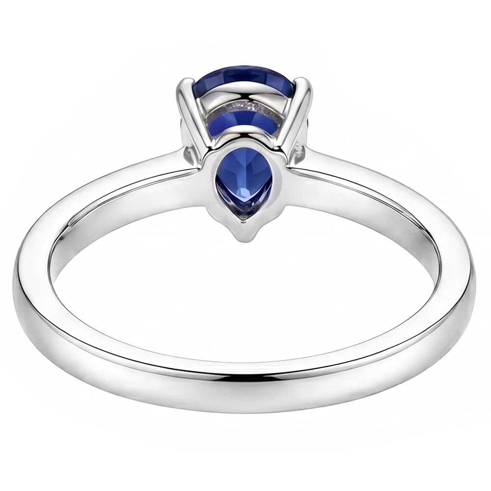 Natural Sapphire Ring 1.50ct - White Gold 14K