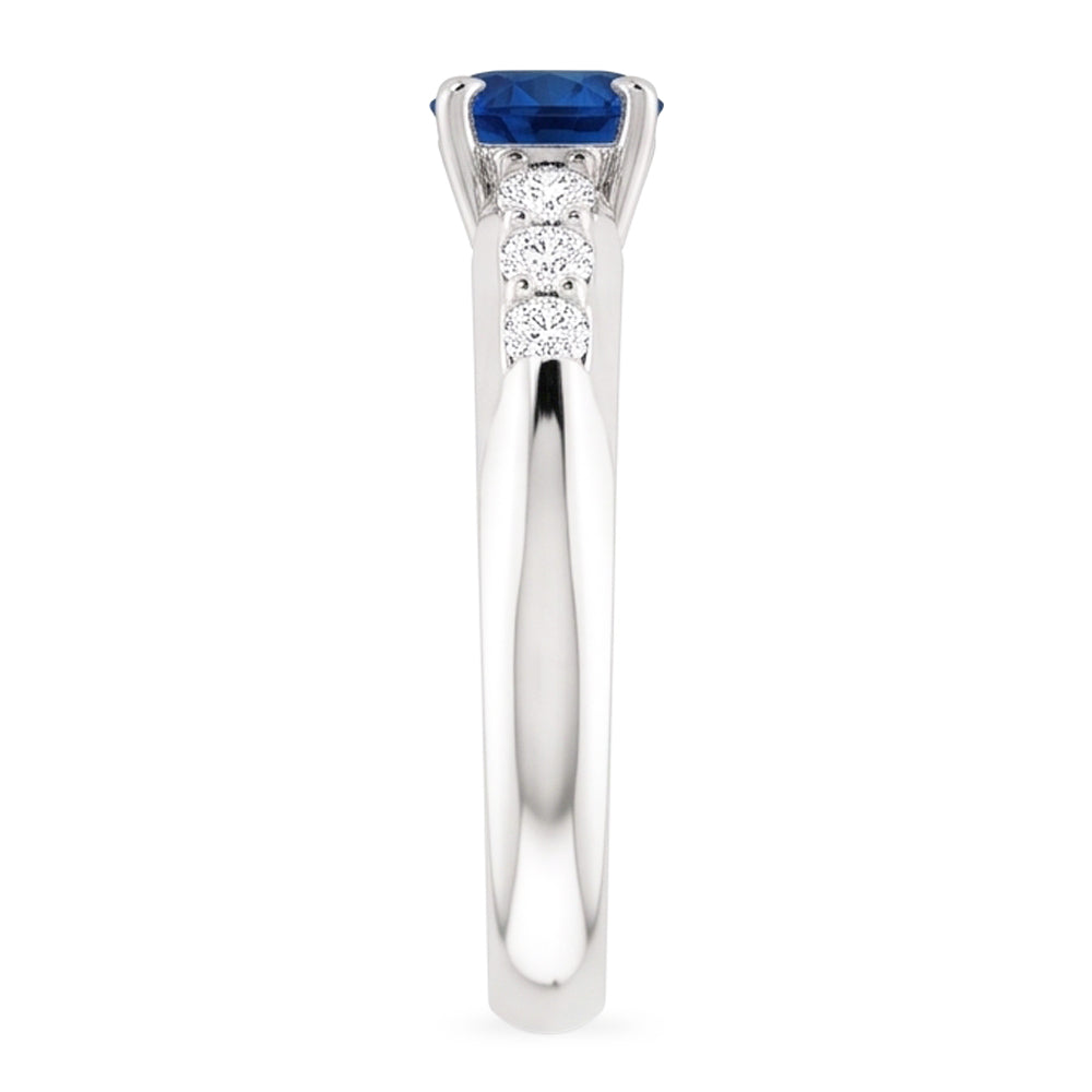 Natural Sapphire Ring 1.50ct - White Gold 14K