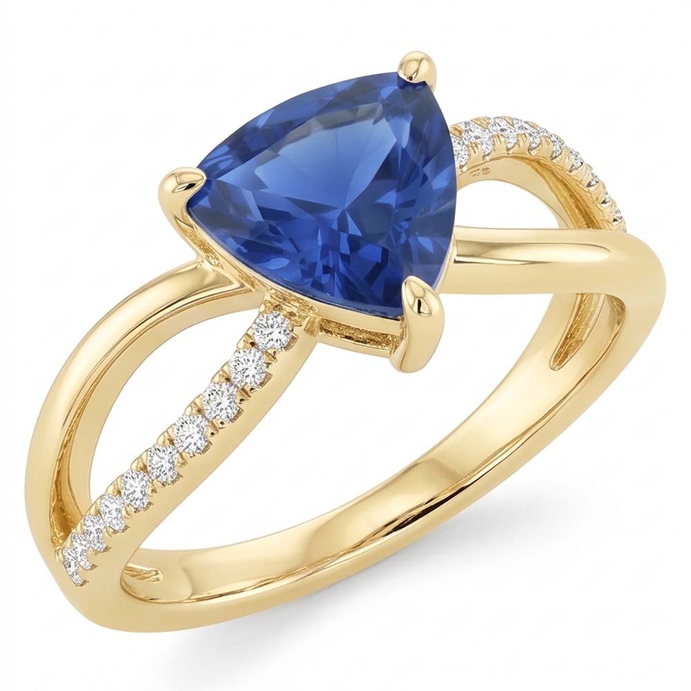 Natural Sapphire Ring 1.50ct - Yellow Gold 14K