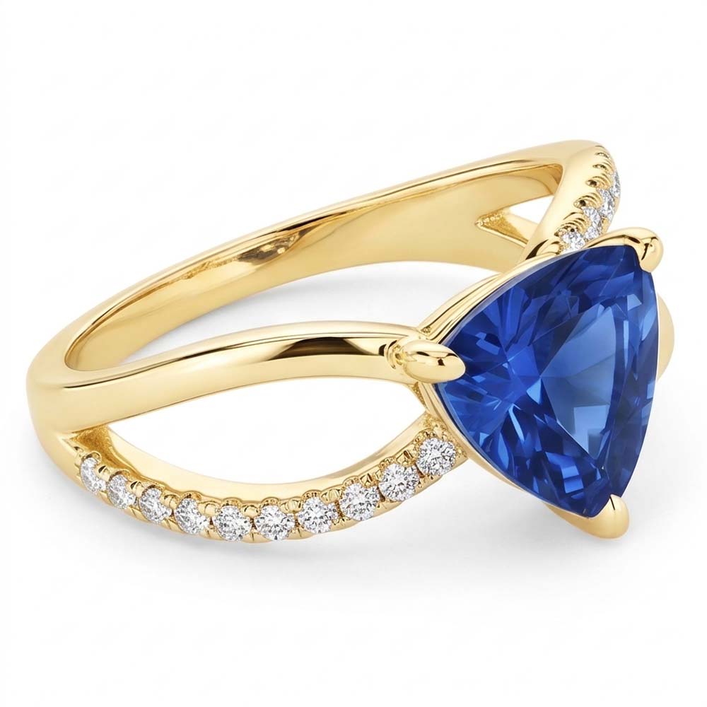 Natural Sapphire Ring 1.50ct - Yellow Gold 14K