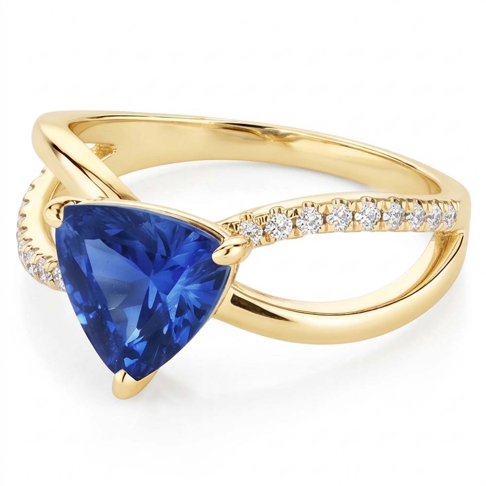 Natural Sapphire Ring 1.50ct - Yellow Gold 14K