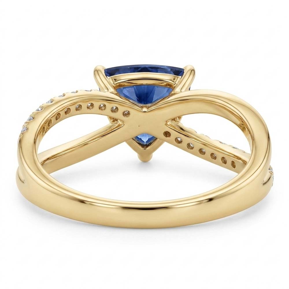Natural Sapphire Ring 1.50ct - Yellow Gold 14K