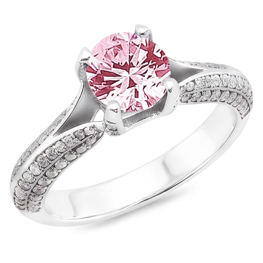 Natural Sapphire Ring 1.51ct - White Gold 14K