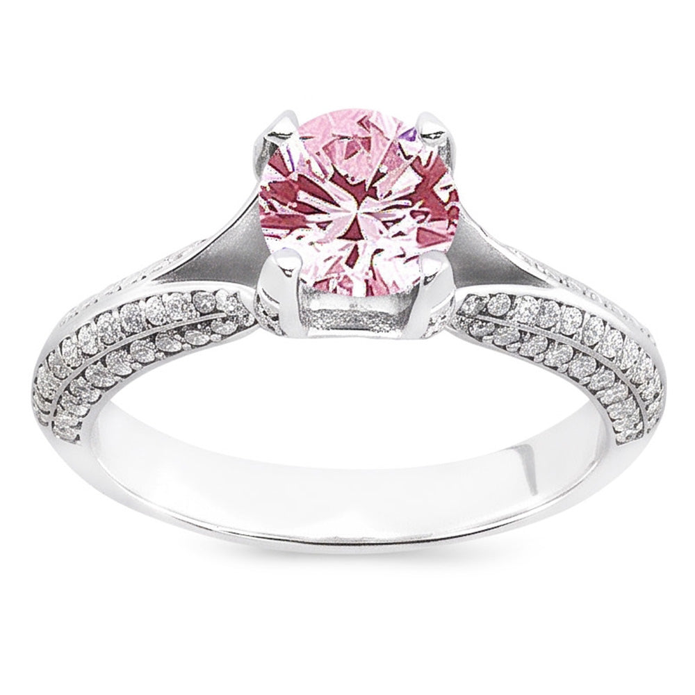 Natural Sapphire Ring 1.51ct - White Gold 14K