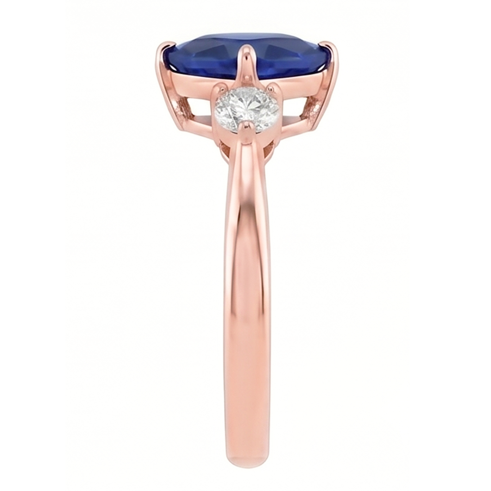 Natural Sapphire Ring 1.75ct - Rose Gold 14K