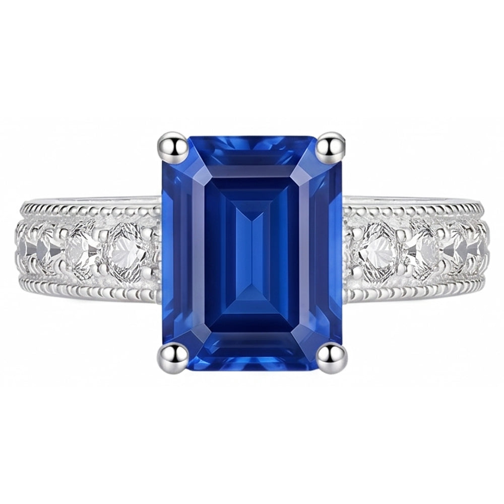 Natural Sapphire Ring 1.75ct - White Gold 14K