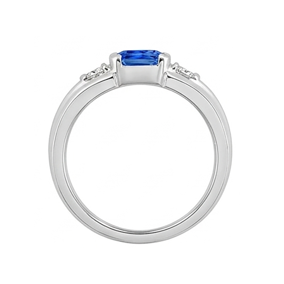 Natural Sapphire Ring 1.75ct - White Gold 14K