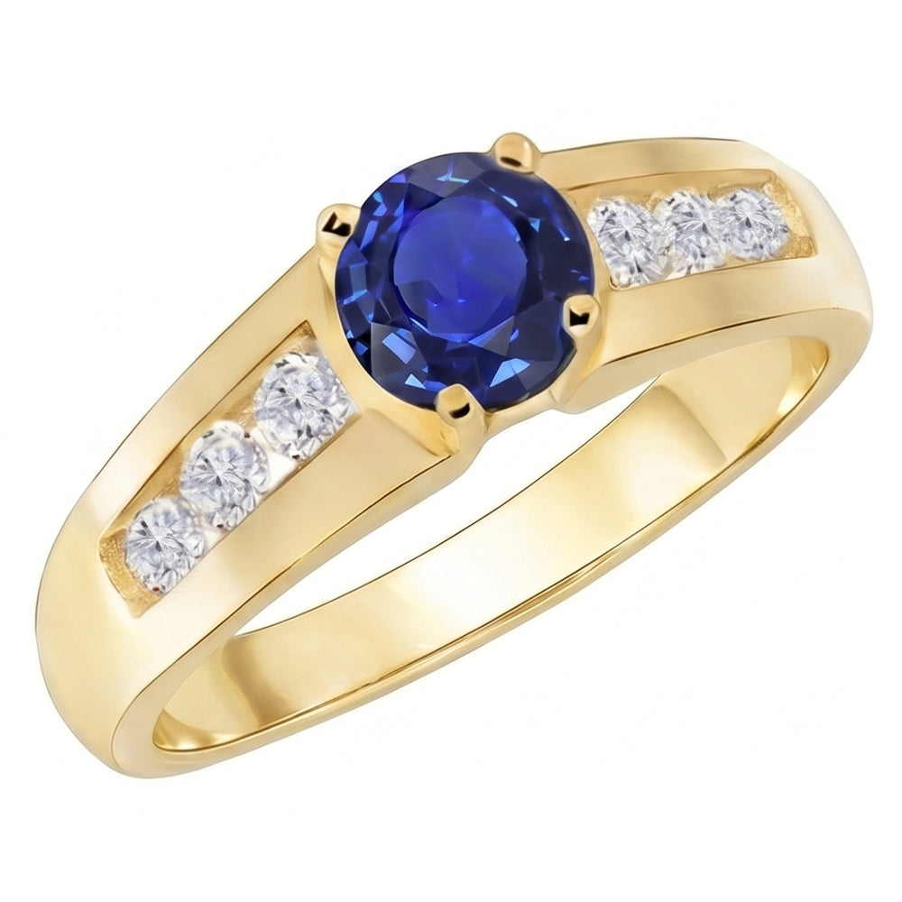 Natural Sapphire Ring 1.75ct - Yellow Gold 14K
