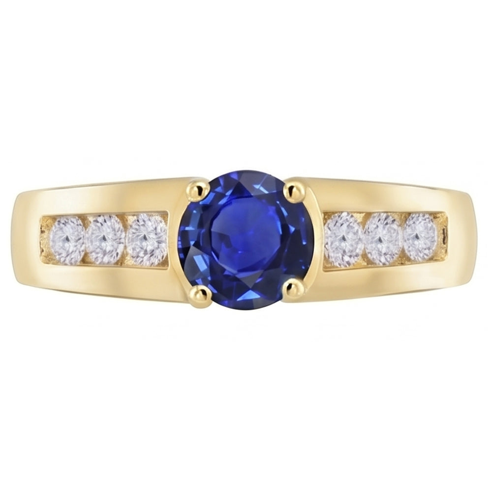 Natural Sapphire Ring 1.75ct - Yellow Gold 14K