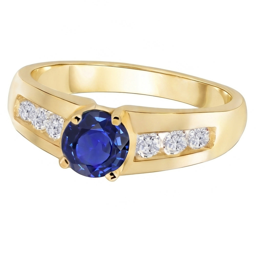 Natural Sapphire Ring 1.75ct - Yellow Gold 14K