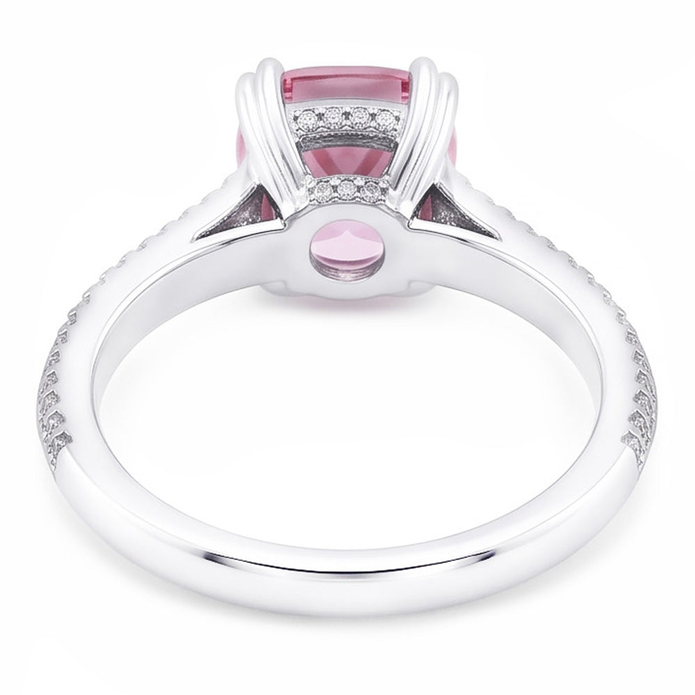 Natural Sapphire Ring 1.76ct - White Gold 14K
