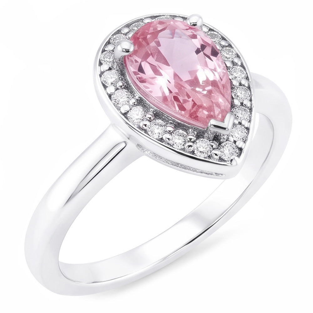 Natural Sapphire Ring 1.90ct - White Gold 14K