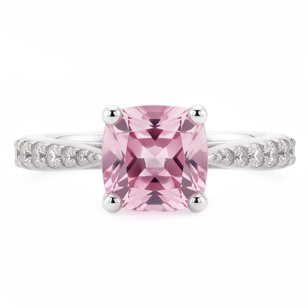 Natural Sapphire Ring 1.91ct - White Gold 14K