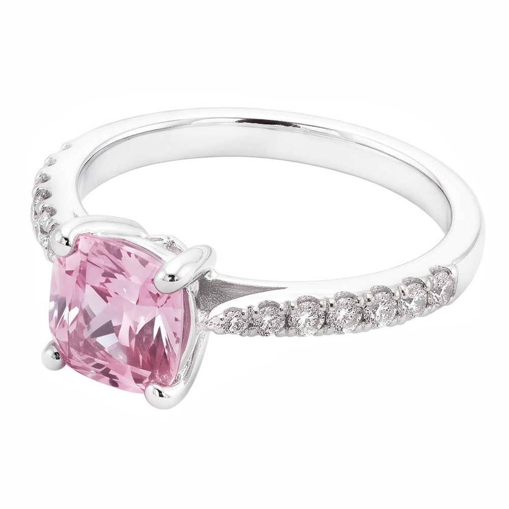Natural Sapphire Ring 1.91ct - White Gold 14K