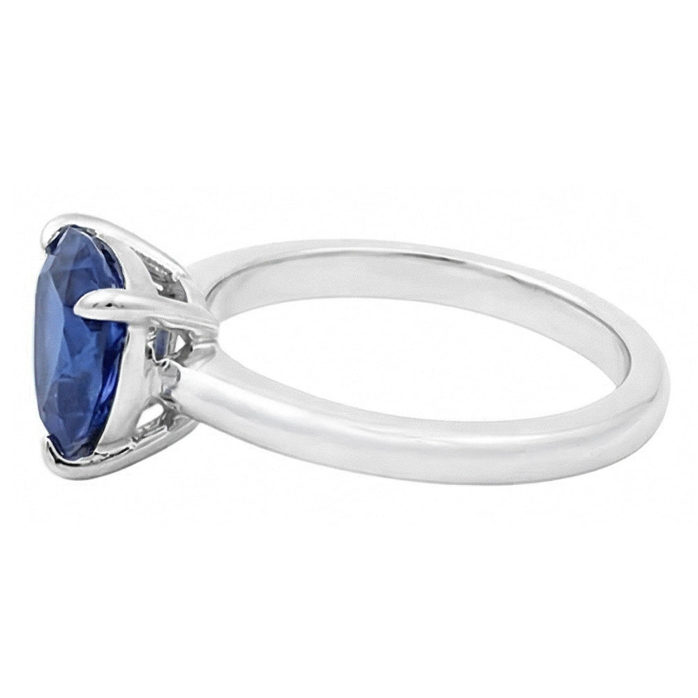 Natural Sapphire Ring 1ct - White Gold 14K