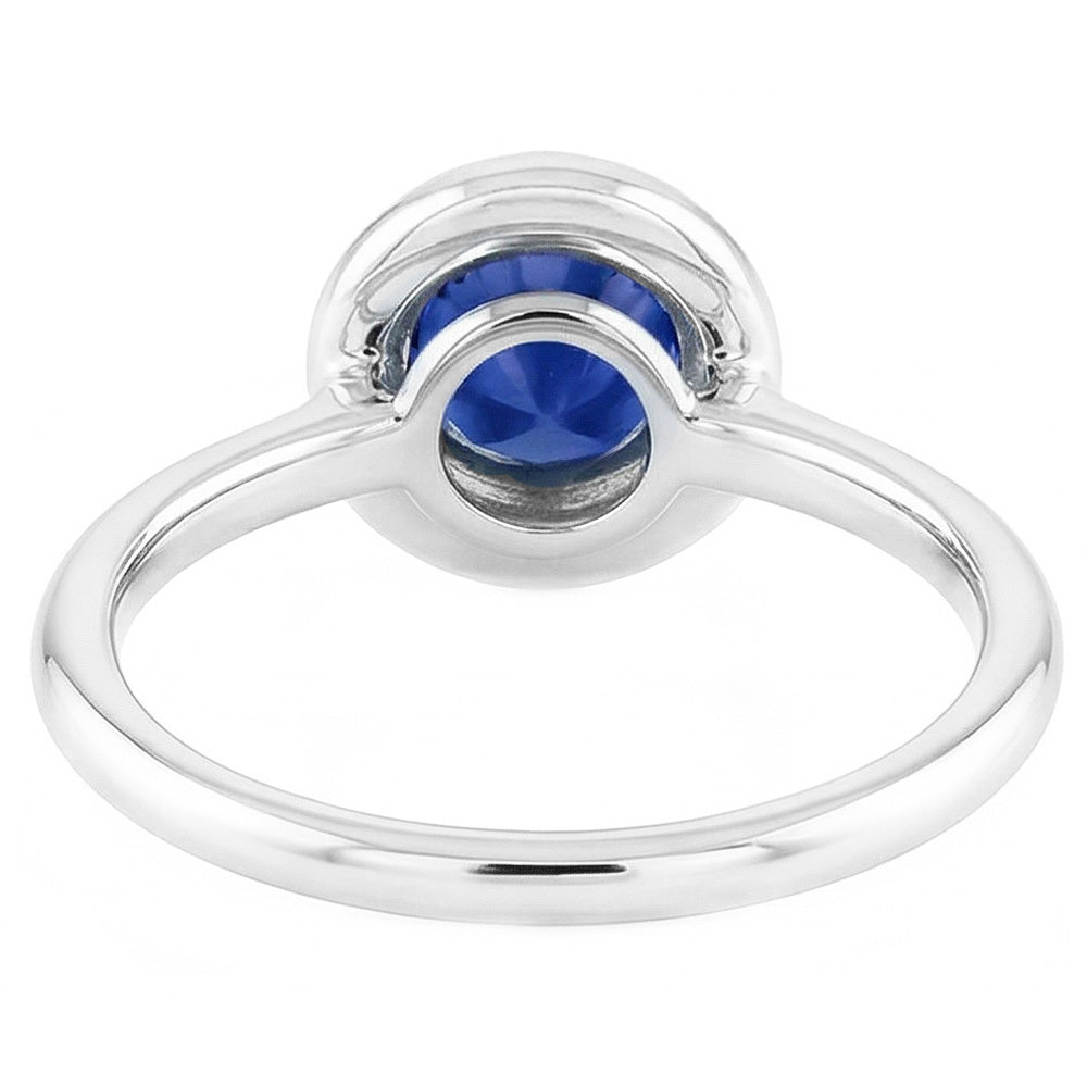 Natural Sapphire Ring 1ct - White Gold 14K
