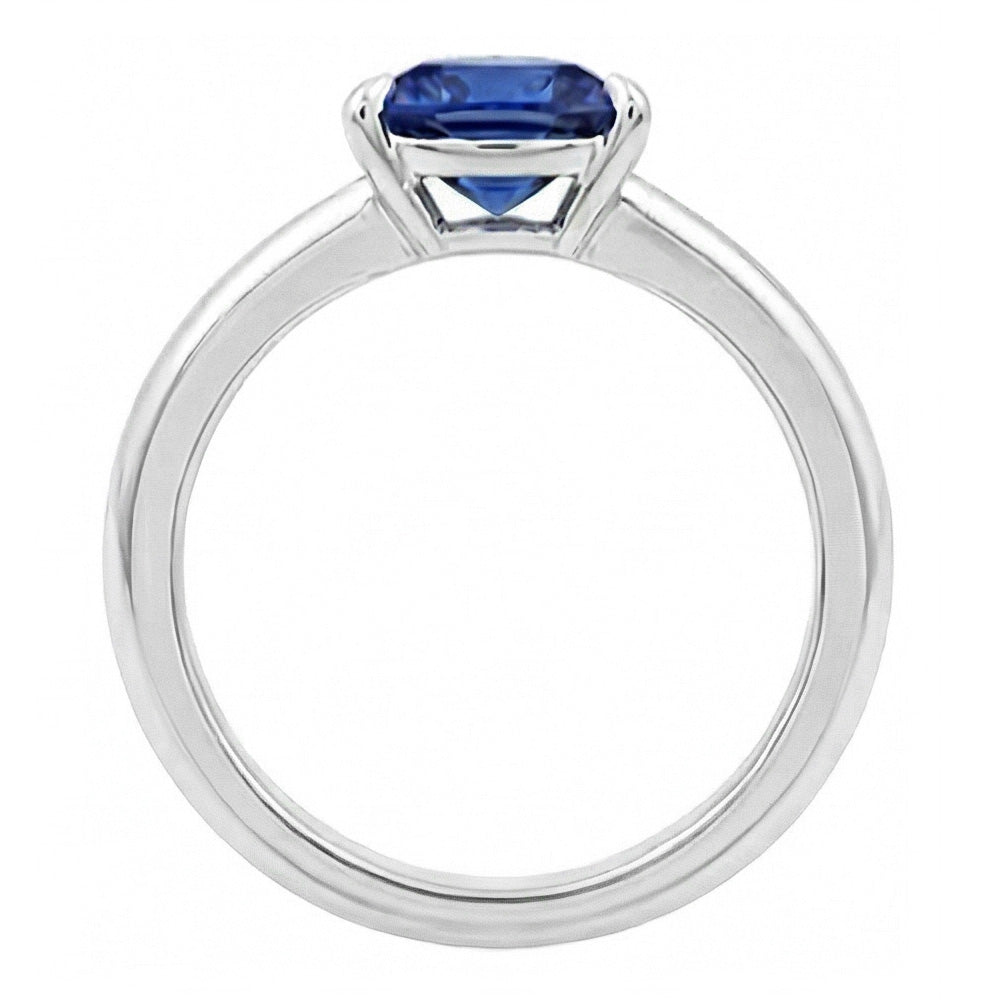 Natural Sapphire Ring 1ct - White Gold 14K